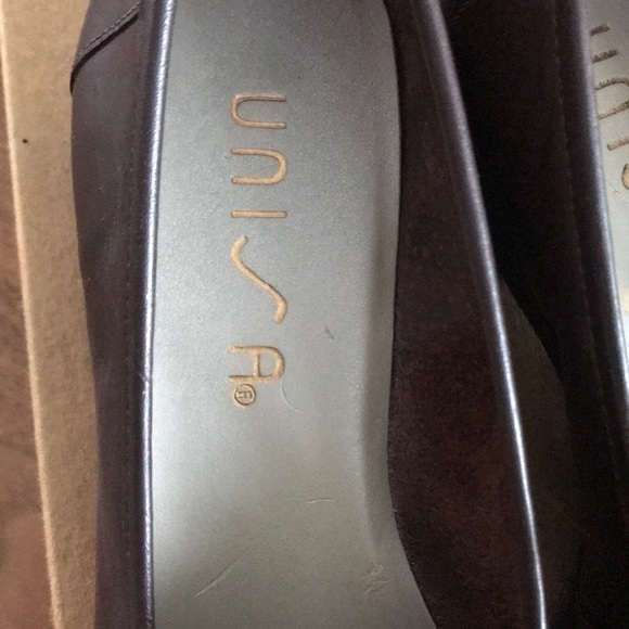 Unisa Brown Leather Loafers Size 8 - Picture 4 of 8